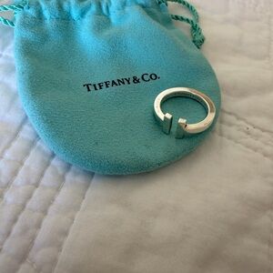 Tiffany & Co. Silver Silver Square Ring (AG 925) - Size 6